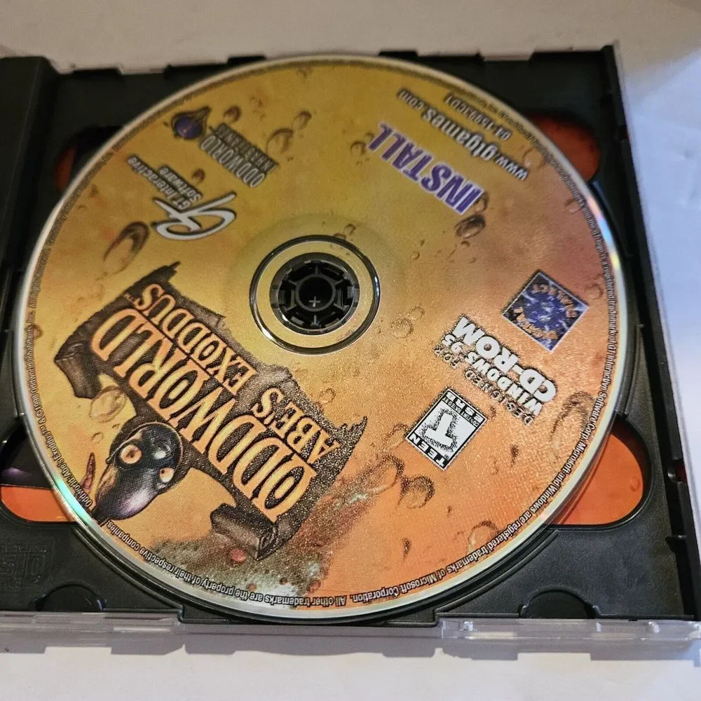 ODDWORLD ABE'S EXODUS - 2 disc set - Windows 95 1998‎ CD ROM GAME